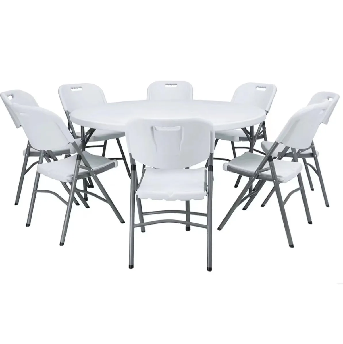 5ft Plastic Round Dining Table Used Round Banquet Folding Round Plastic Table For Events Wedding