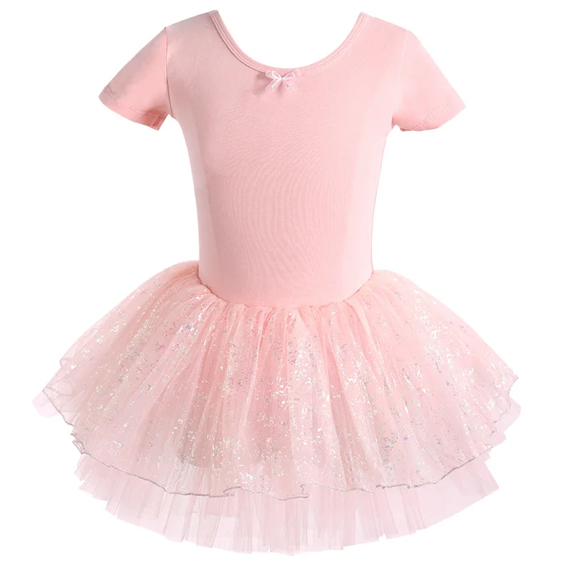 New short sleeve ballet dress for girls dance clothes costume Leotard Gymnastics Dancing Wear jumpsuit body Training Dancewear