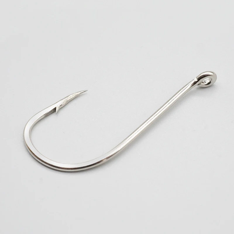 Custom Carbon Steel Beak Octopus Fishinghooks Barbed Circle Offset Hook Fresh Salt Water