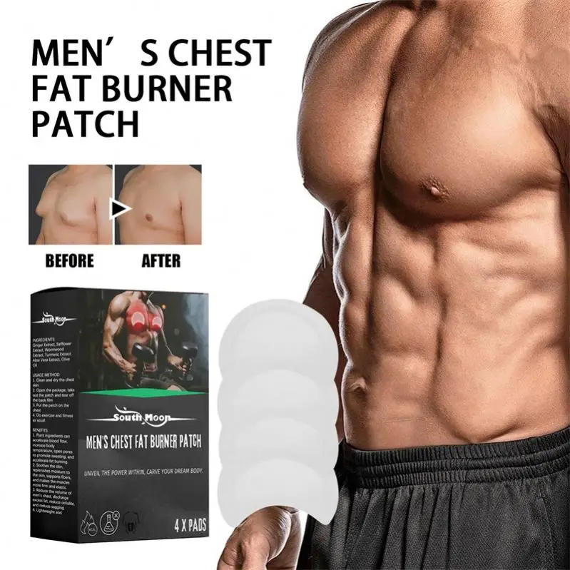 oem South Moon New 4 Pcs Pack Body Shaping Wormwood Patch Weight Loss Fast Burn Sticker Chest Care Chest Fat Burning Patch