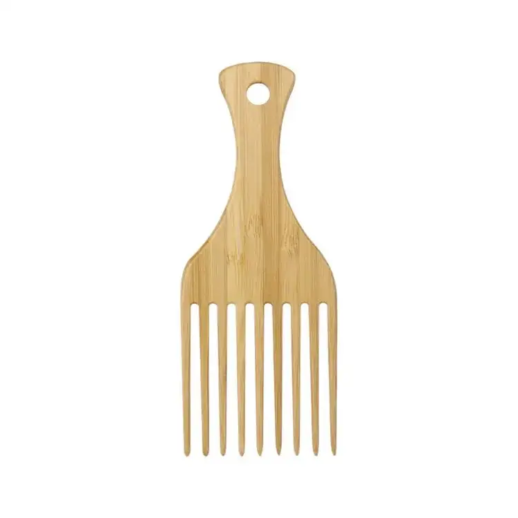 Wholesale hot selling giant wooden comb wide teeth 100% natural comb OEM private label natural wood comb