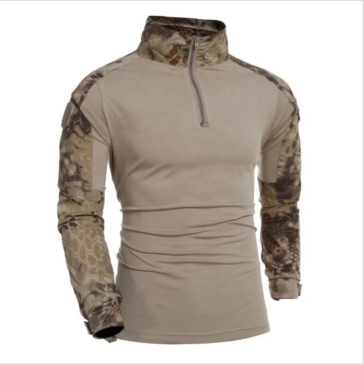 Tactical Journey Shirt Men Long Sleeve Solider Trekking Shirts Multicam Uniform Frog Suit T Shirts Combat Clothing Men