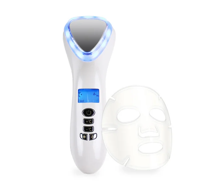2024 New products LED Hot Cold Hammer face lifting Vibration Massager Anti Aging Skin Tightening Beauty Instrument