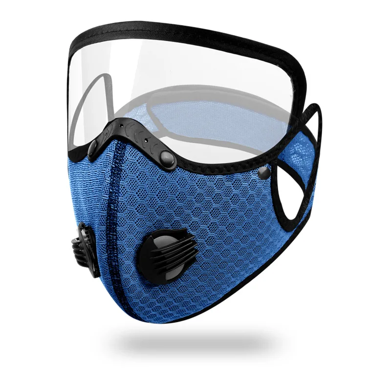 Outdoor Cycling Maskes 5 Layer Filter Sport Face Maskes With Valve For Prevent Dust