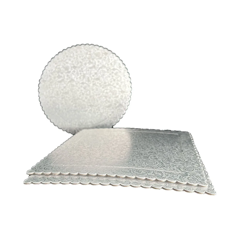 Professional Manufacturer Cake Board Plain Silver Cake Drum