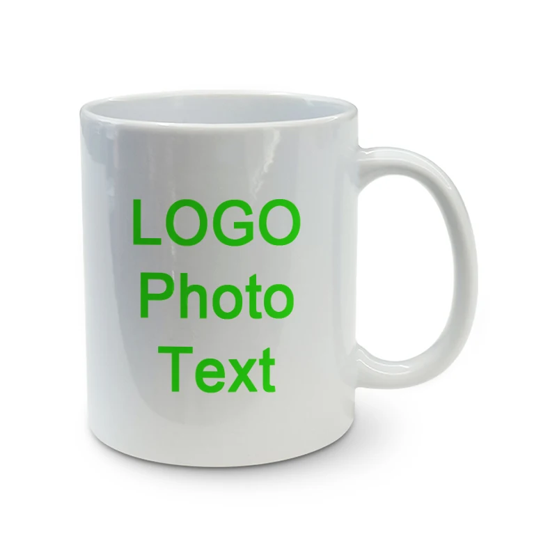 White Blank Coffee Mugs For Sublimation Printing Bulk White Ceramic Sublimation Mug 11 Oz Custom Mug