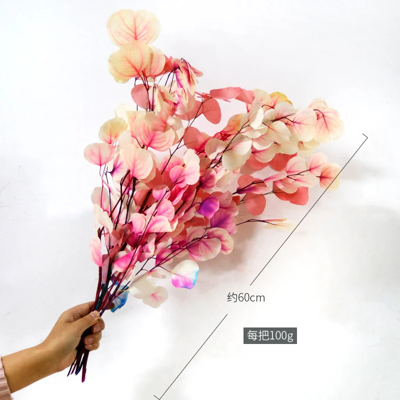 GH-031 Preserved eucalyptus branches silver dollar eucalyptus for vase wedding flower arrangements