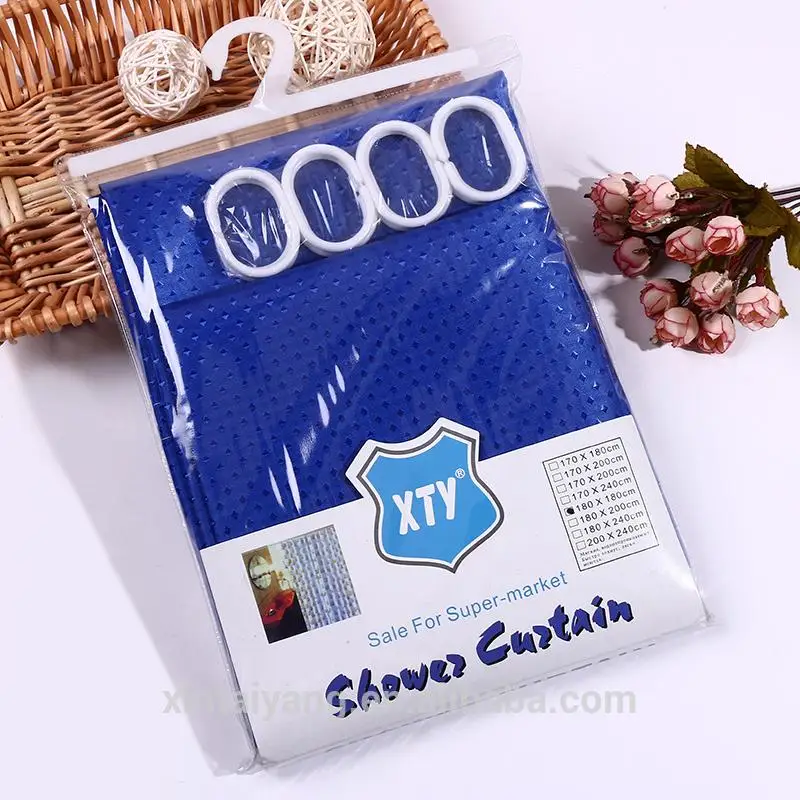 Высококачественная однотонная водостойкая Водонепроницаемая занавеска для душа из полиэстера