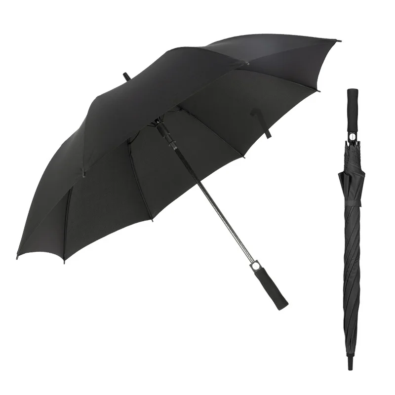 Windproof Golf Umbrella with Automatic Mechanism Oversized Basket Scenery Coverage for 2-3 People for Travel