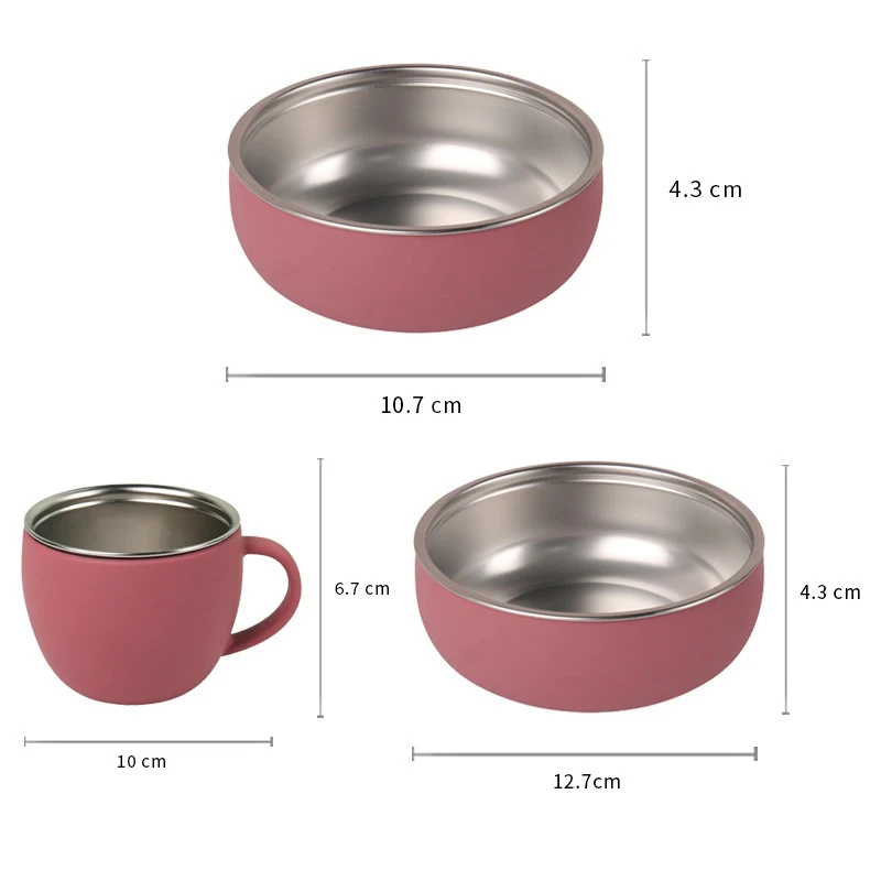 Baby food grade BPA free using Safe Silicone lunch Plate Cute Children Dishes Kids Feeding Bowls Fits with cutlery bowl
