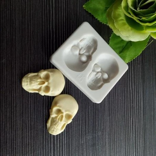 custom Large Skull Shaped Silicone Molds Chocolate Bomb Bath Bombs Handmade Soap silicone mold