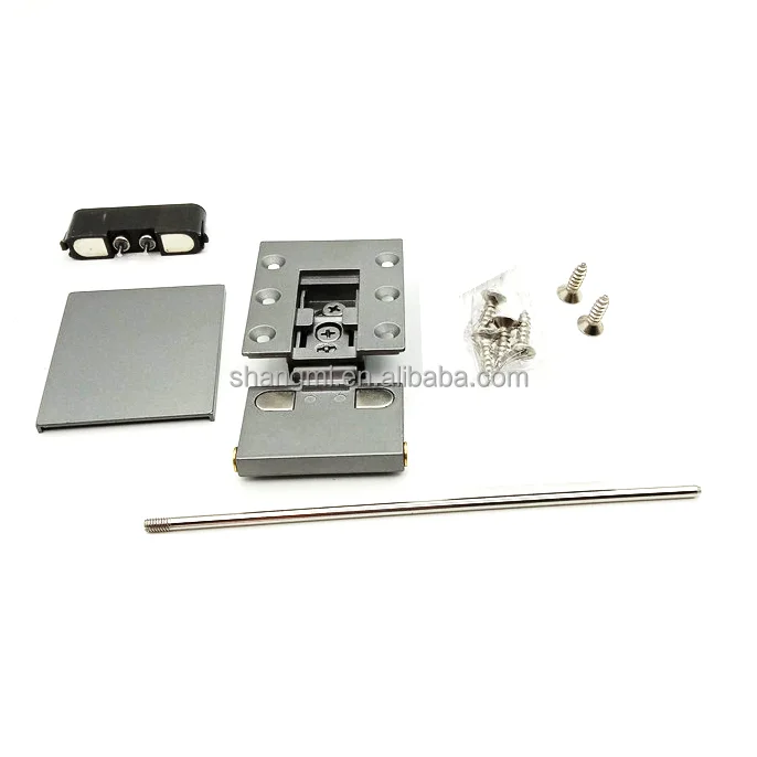 Factory Supply 50 KG Aluminum frame Pin hinges concealed Glass door hinge for Wardrobe