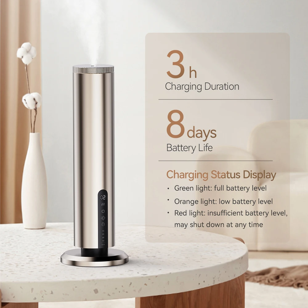SCENTA Customized Smart Scent Diffuser Machine Ce Electric Home Scent Bluetooth Rechargeable Tower Aromatic Aroma Diffuser