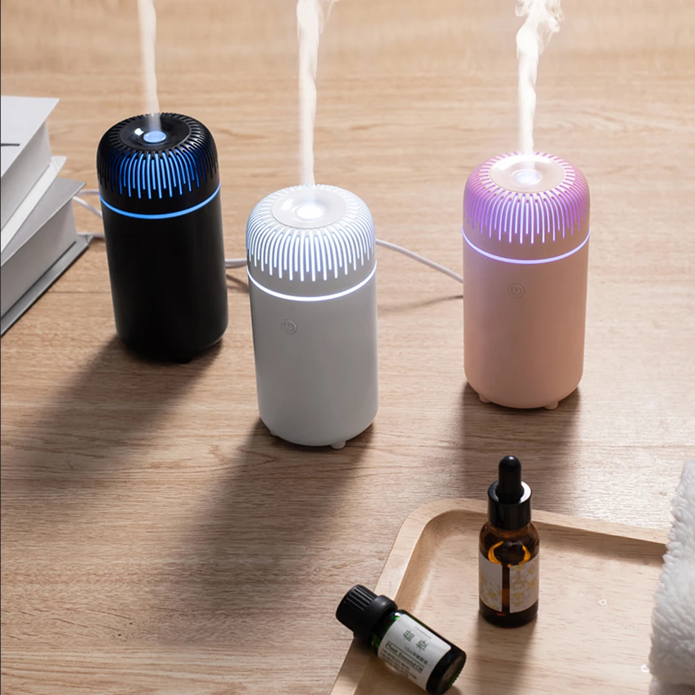 USB Mini Ultrasonic Cool Mist Aroma Diffuser Portable 100ml Essential Oil Humidifier for Household Small Room Desktop Car