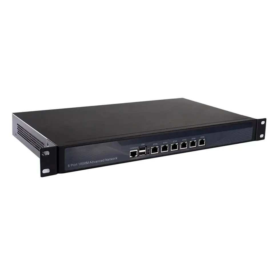Промышленный чехол для Itx 1U 19-дюймовый Мини компьютер i3 3110 м 2350 м 2 ядра 82583 В 6Ethernet ПВХ PfSense OPNsense Linux 1u Ros 6Lan PC