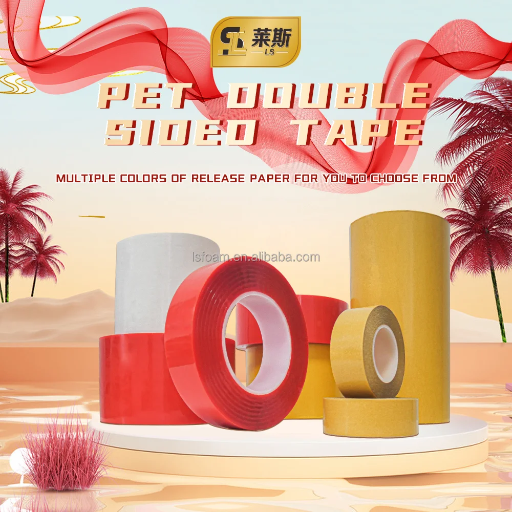 Waterproof Clear Double Sided PET Tape