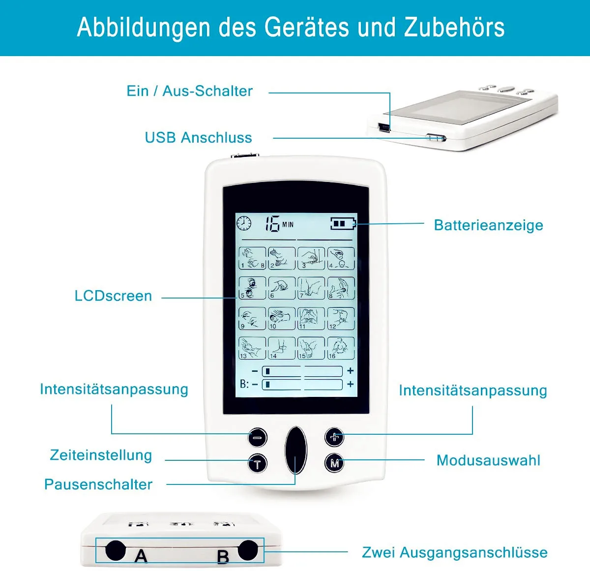 Trending Products 2023 New Arrivals Electronic Full Body Suit Heating Pad Unit 5 in 1 Ems Tens Machine Wireless Manufacturers