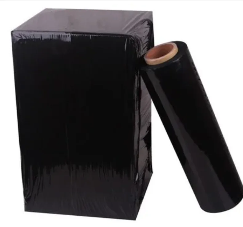 Chinese packing Pallet Wrapping Plastic Roll high quality black pallet machine wrap film hand and machine grade pe stretch film