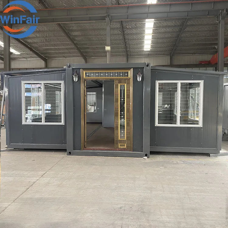 WinFair Cheap 20Ft Room Hotel Living Mini Foldable Prefabricated Homes Prefab Expandable Container Houses