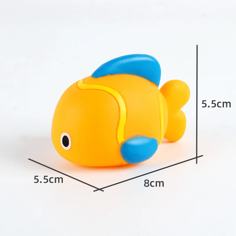 Animal Fish Shape Bath Toys Floating Rubber Toys For Baby Swimming Funny Toy