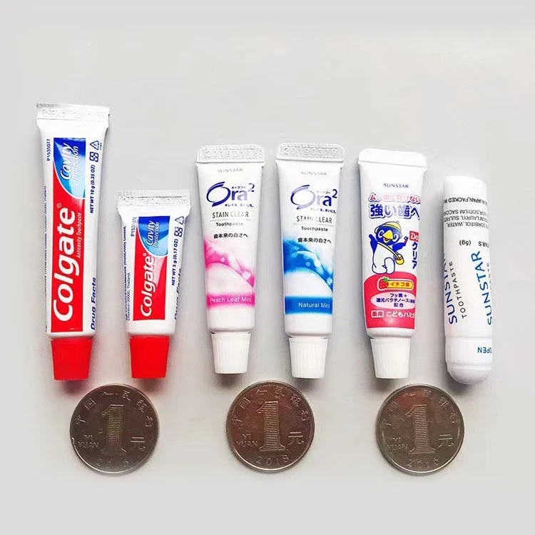 S&J Wholesale Customize Cheap Price OEM ODM  5g /10g Disposable Hotel Travel Bathroom Size Mini Mint Toothpaste Hotel Supplies