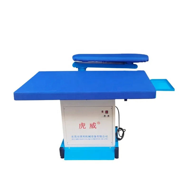 Laundry finishing equipment vacuum ironing table with steam generator and iron