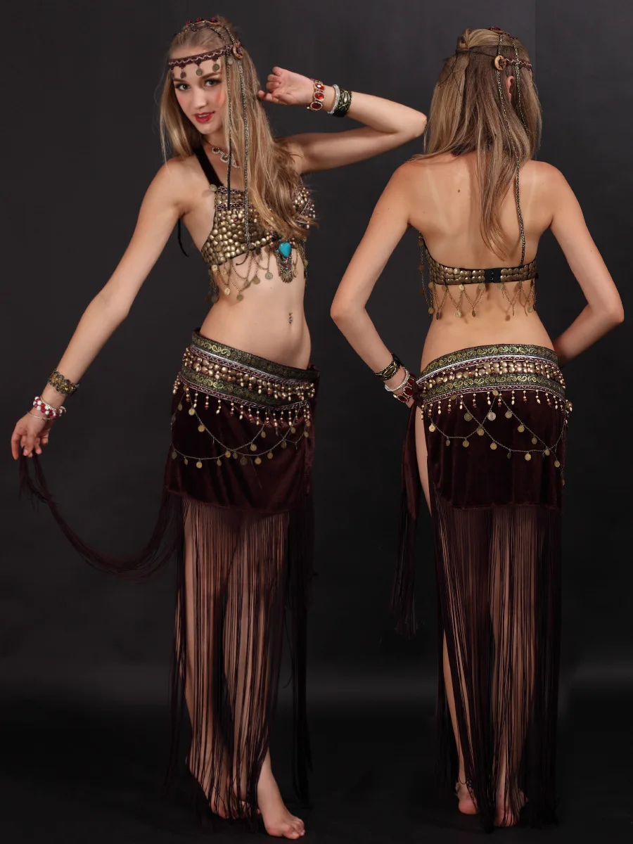 New Adult Lady Women Belly Dance Costume Oriental Bellydance Skirt Stage Performance 2pcs Set Bra Belt Skirt Bellydancing Wear