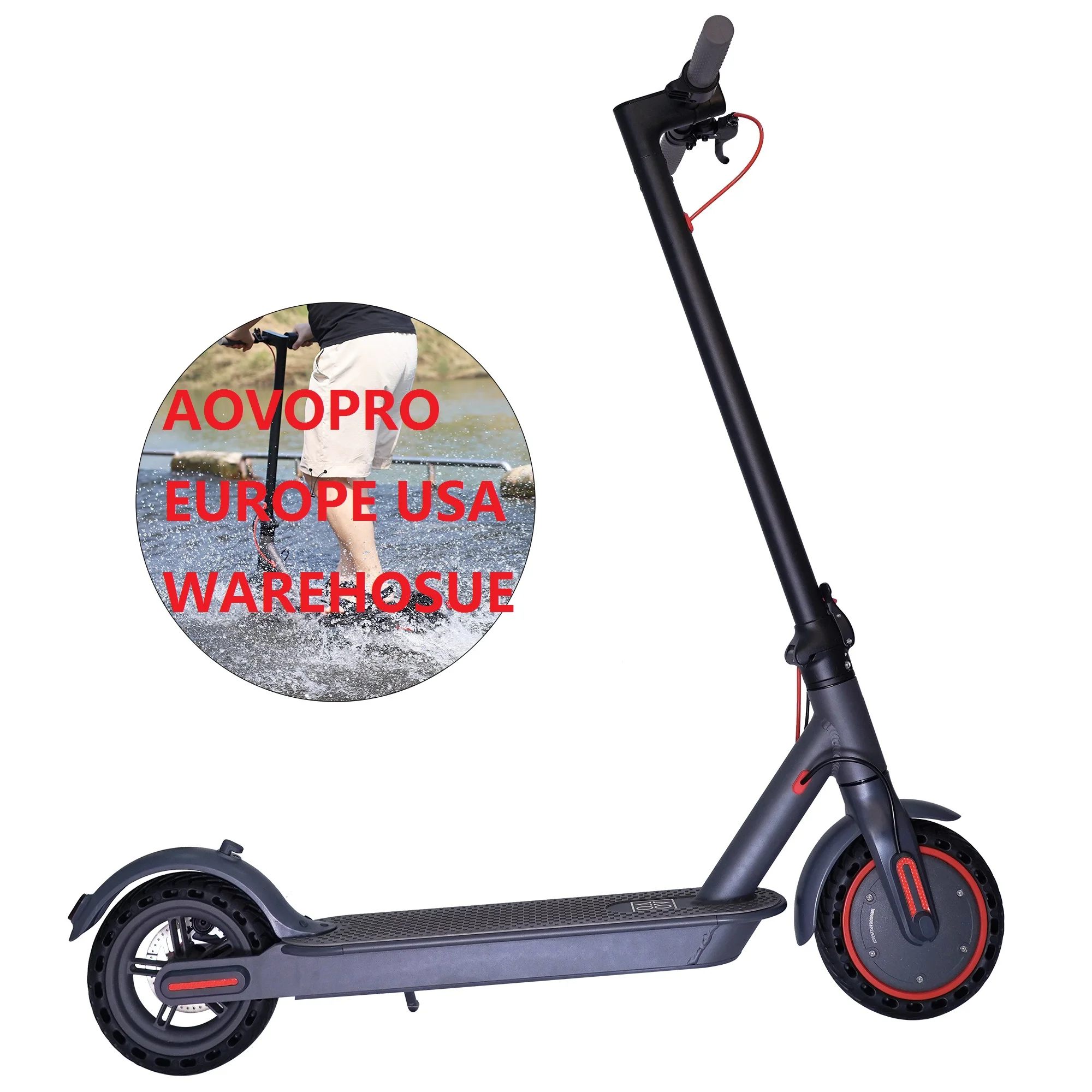 Aovopro M365pro Smart App Adult Electric Scooter Europe USA Foldable Waterproof 10.5AH 35km 350W 2 Wheel CE Unisex 36V 30km Aovo
