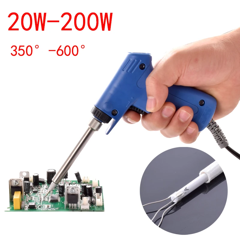 handskit TQ-77 Electric Soldering Iron,20-200W double power  fast heating  solder iron gun  ,3wire Ceramic  Core Heater