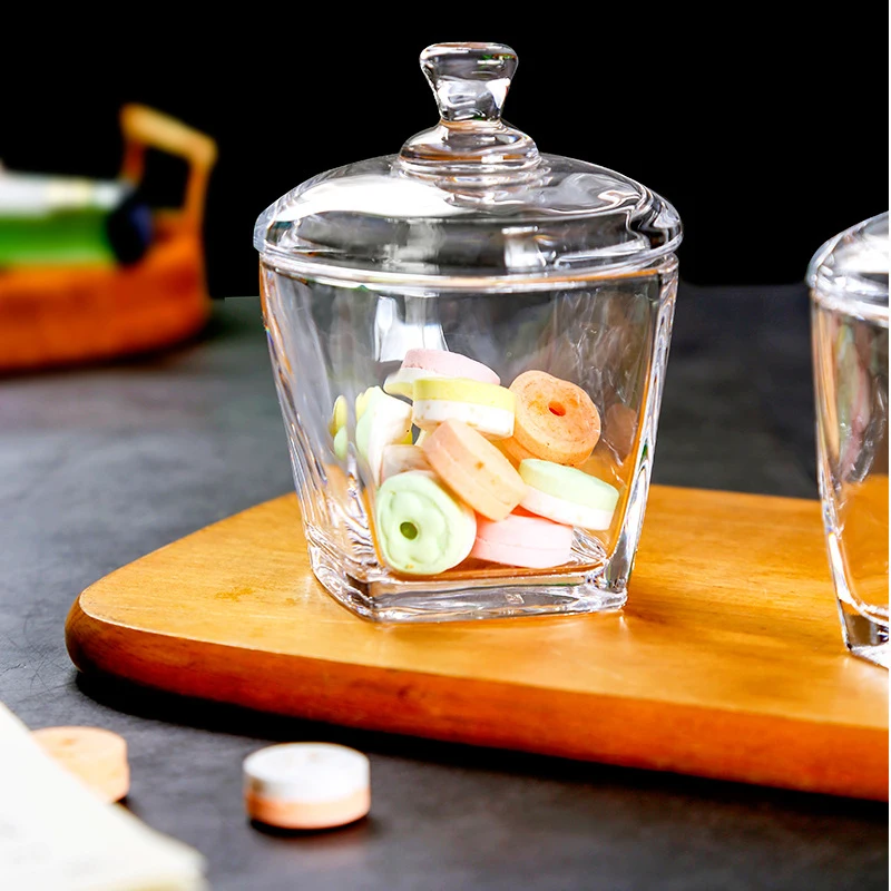 Japanese Coffee Bean Oatmeal Glass Jar Candy Snack Storage Jar Dried Fruit Nut Storage Jar YGH643