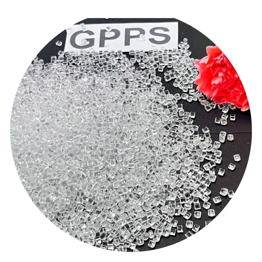 Solar resistant plastic raw materials high mobility virgin GPPS extruded grade plastic particles high dispersion uniformity