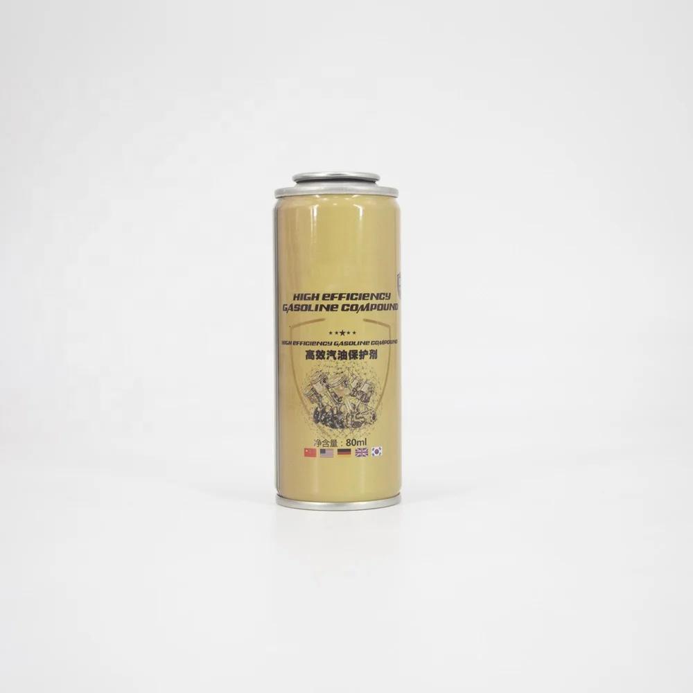 Metal tin can empty tinplate aerosol cans lubricant packaging fuel additive container