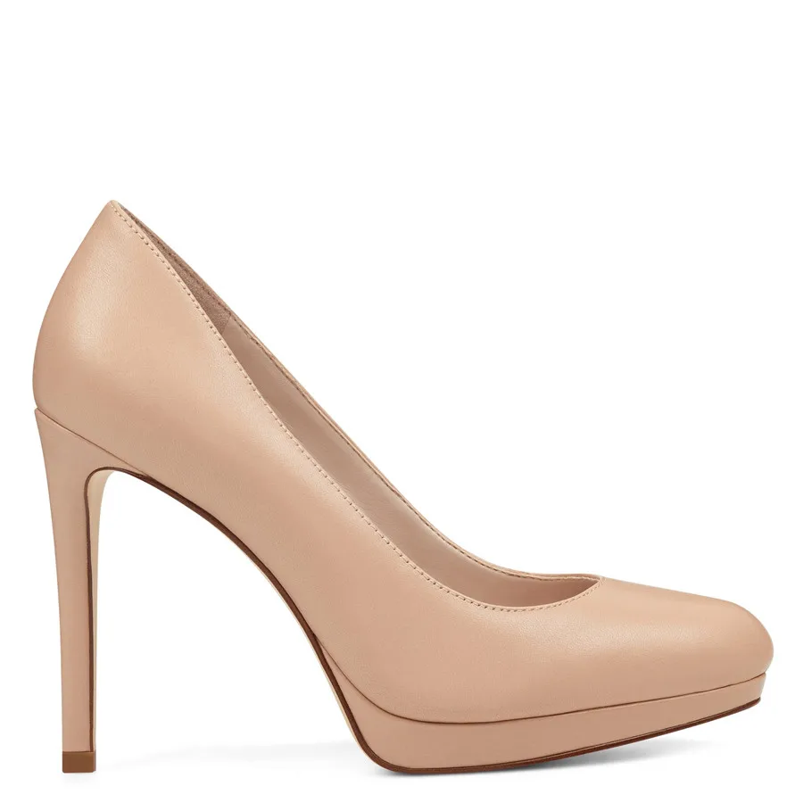 Hot Sale Genuine Leather Platform Pumps Women High Heel Shoes