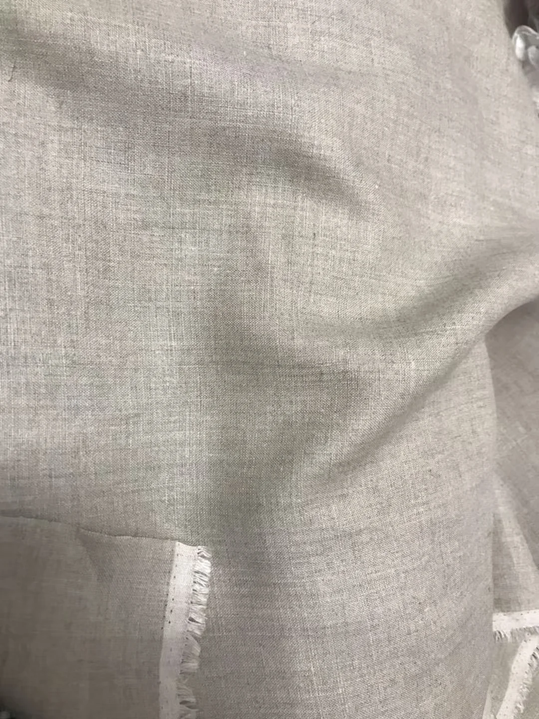 Factory supply make to order eco-friendly natural pure flax  linen fabric for clothing