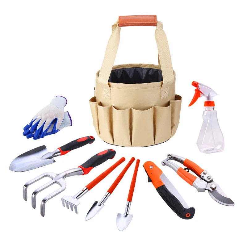 Professional Household 10pcs Mini Gardening Custom Kit Home Garden Tool Set (1600272451059)