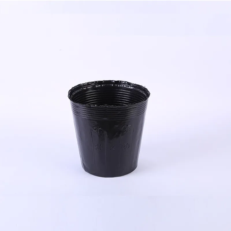 Cheap Plastic Nutrition Cup Plant Black Seedling Pot Thickened Garden Flowers Nutrition Bowl factory Direct Sale Nursery pot