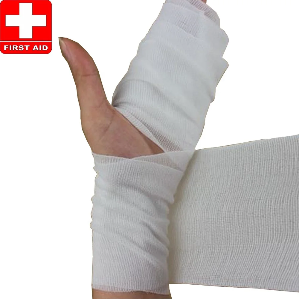 Медицинская стерильная повязка ПБТ для оказания первой помощи, эластичная Гемостатическая повязка, белая толстая или тонкая эластичная повязка