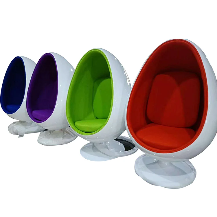 Factory Direct Sales Fiberglass Shell Beautiful Appearance Egg Chair Outdoor Furniture With Stand