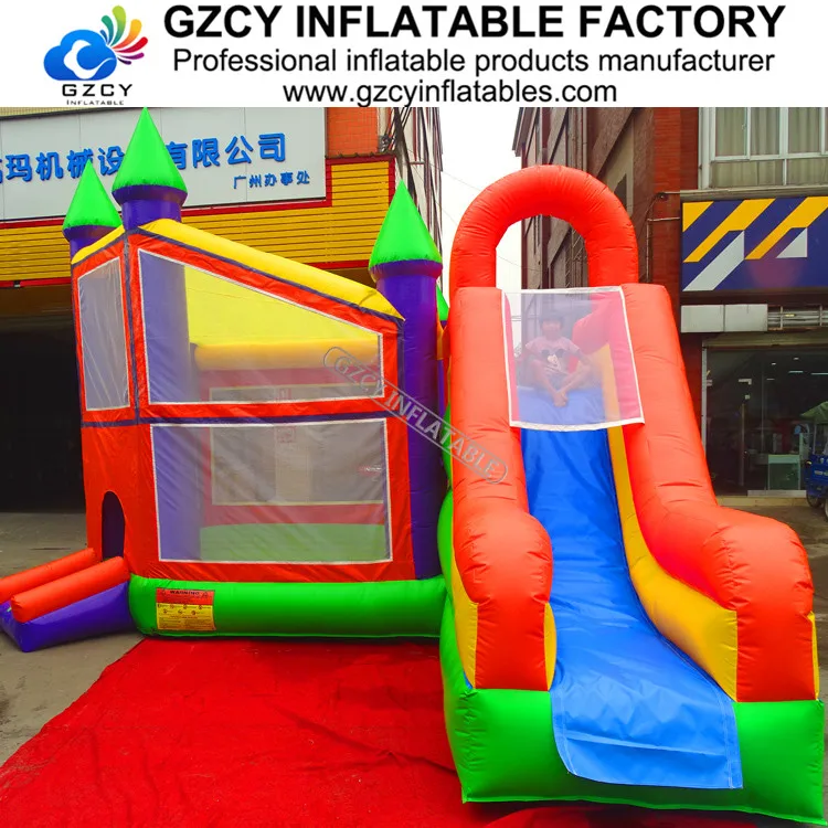 Надувной городок комбинированная горка большой надувной батут замок
