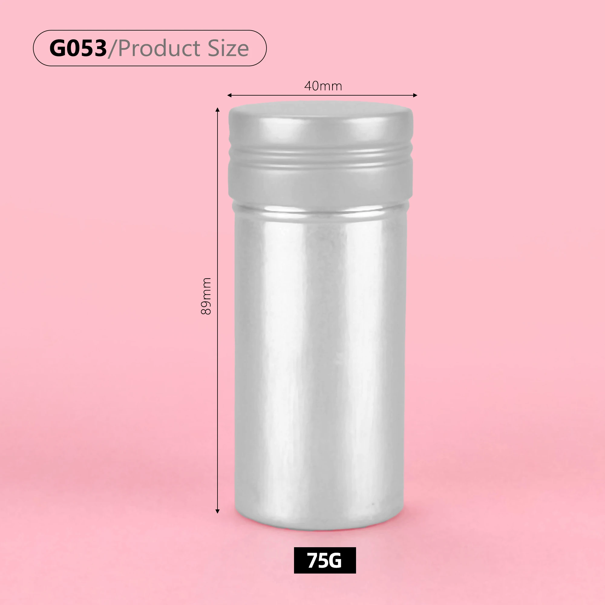 3oz Empty Gel Round tin Refillable Deodorant Stick Container 75g Twist Tube Packaging Mono-pcr aluminium Deodorant Stick
