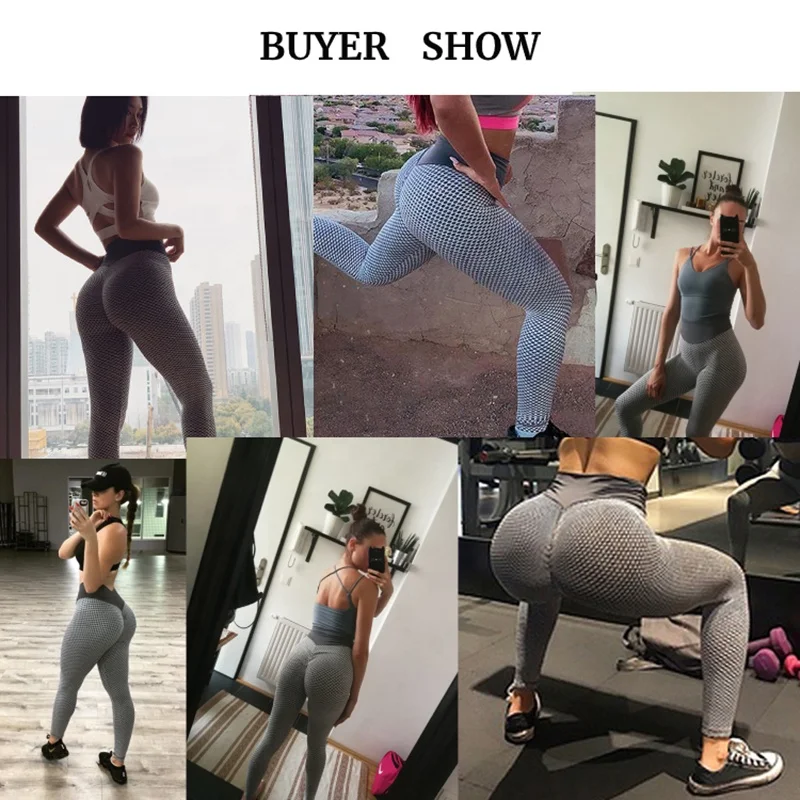 
2021 Ladies HOT Colorful Ruched Scrunch Butt Lifting Fitness Tight High Waist Booty Workout Yoga Pants stretch Leggings 