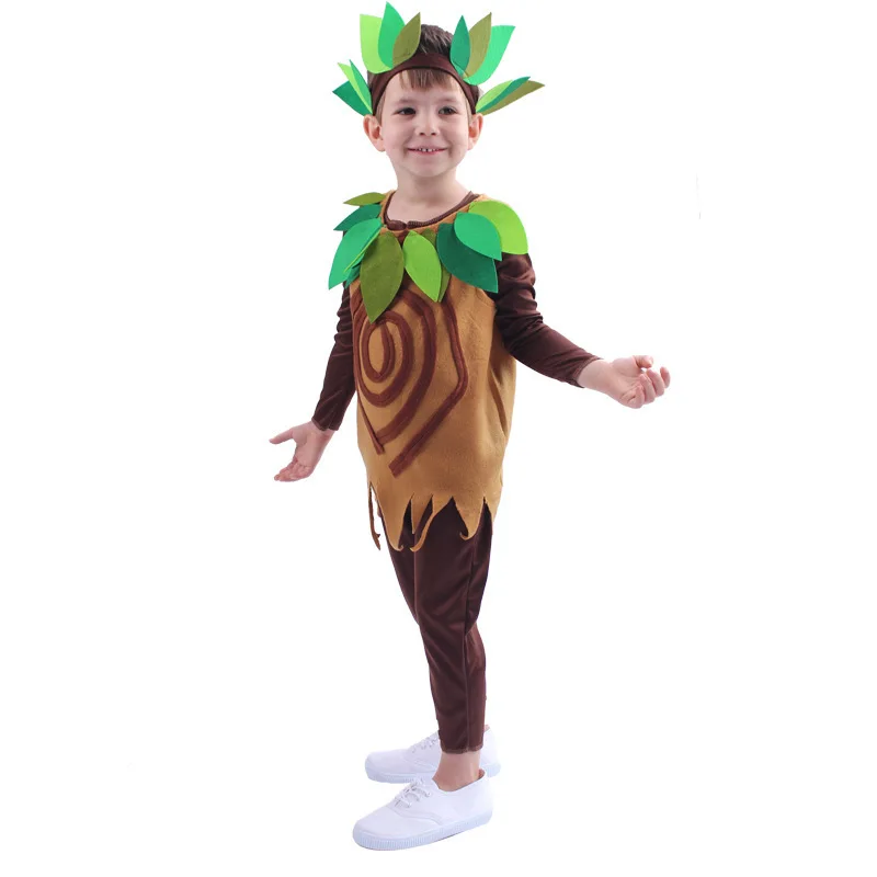 Unisex Halloween Brown Tree Kid Costume PLAN-001