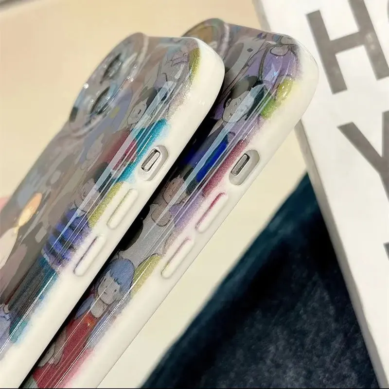 Hot Sale Silicone Cell Phone Shell Paintings Air Cushion Phone Case Cover for iPhone 14 13 12 11 Pro Max Plus Mini XR XS Max X