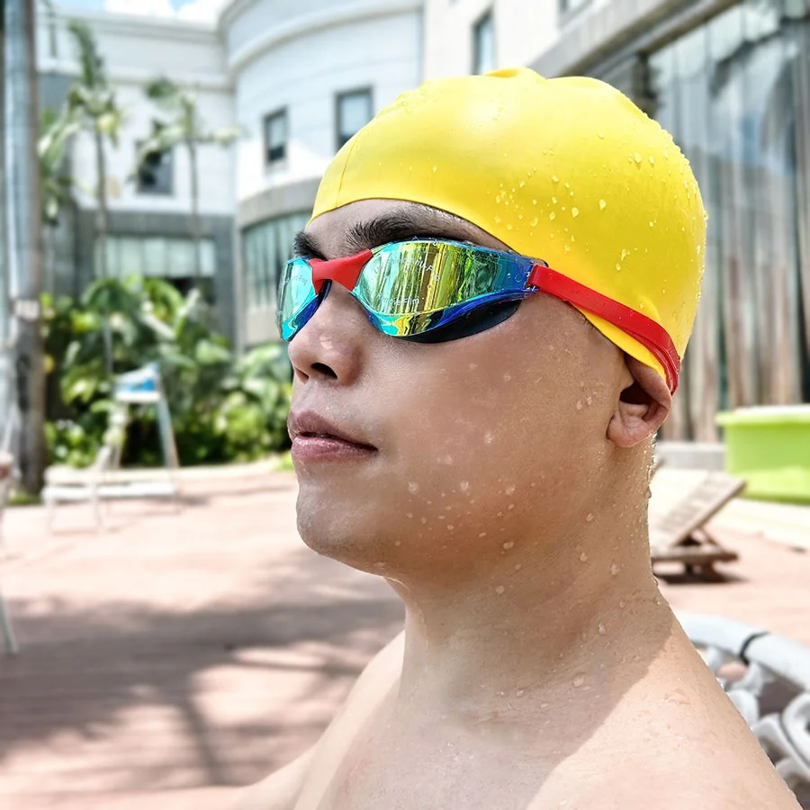 Professional Manufacturer New Electroplated HD Anti-fog Small Frame Training Competition Swimming Race Goggles