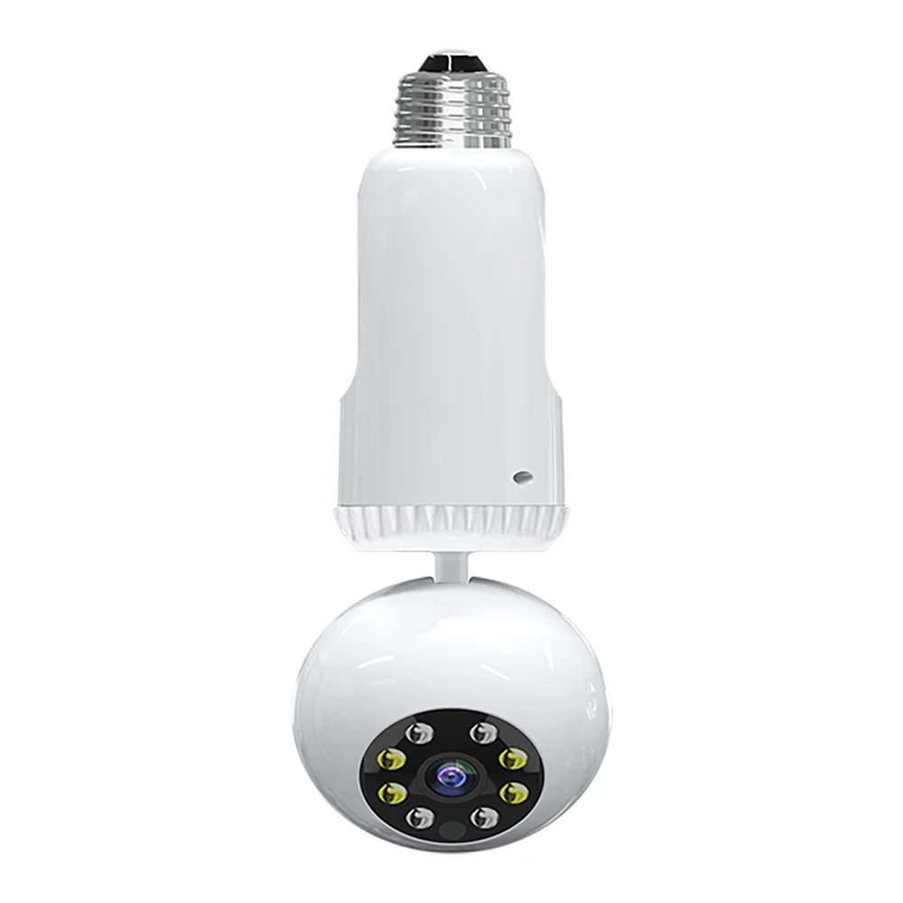 Light Bulb 360 Degrees WIFI 10180P Full Color Nigh Vision PTZ Rotation Motion Detection Alarm Security Camera