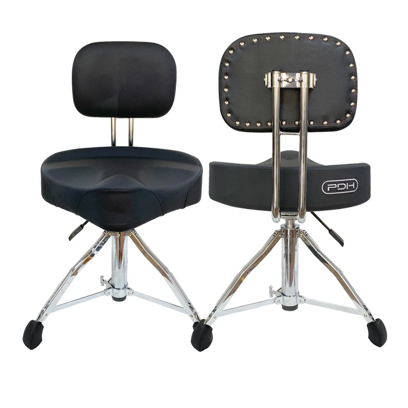 Барабанный трон со спинкой, гидравлический сверхмощный стул для мотоцикла, барабанный стул для взрослых