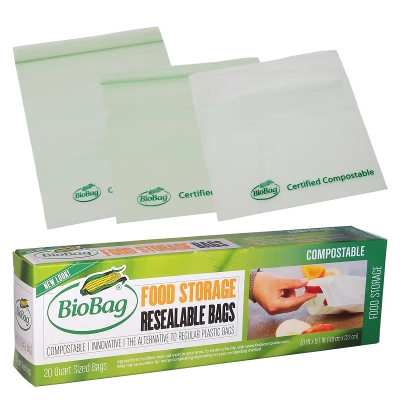 Biodegradable Food Packaging zip lock bag compostable Food Packaging