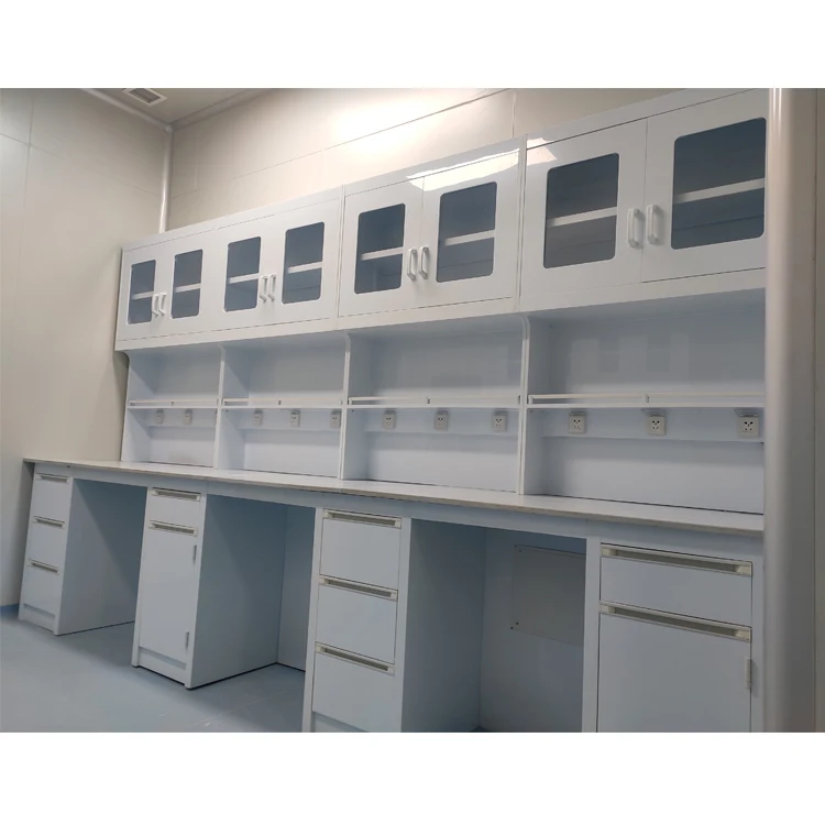 High Quality Chemical Lab Furniture PP Lab Benches Tables with Shelves for Student and University Use