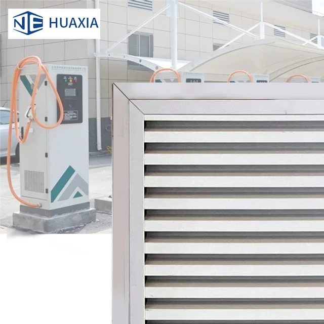 shipping container parts energy storage cabinet parts waterproof dust proof air ventilation metal panel louver