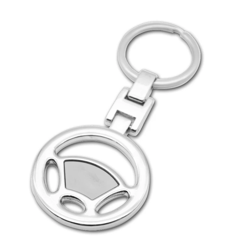 Металл рулевого колеса брелок для ключей с лазерный гравировальный станок по металлу машина продвижение бренда
